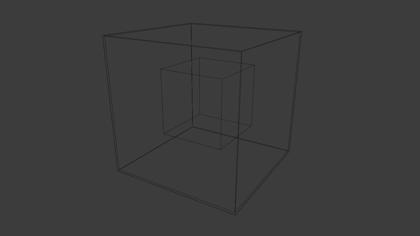 tesseract glowing cube 3D model_5