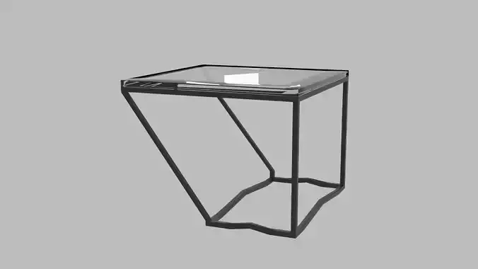 V GLASS TABLE