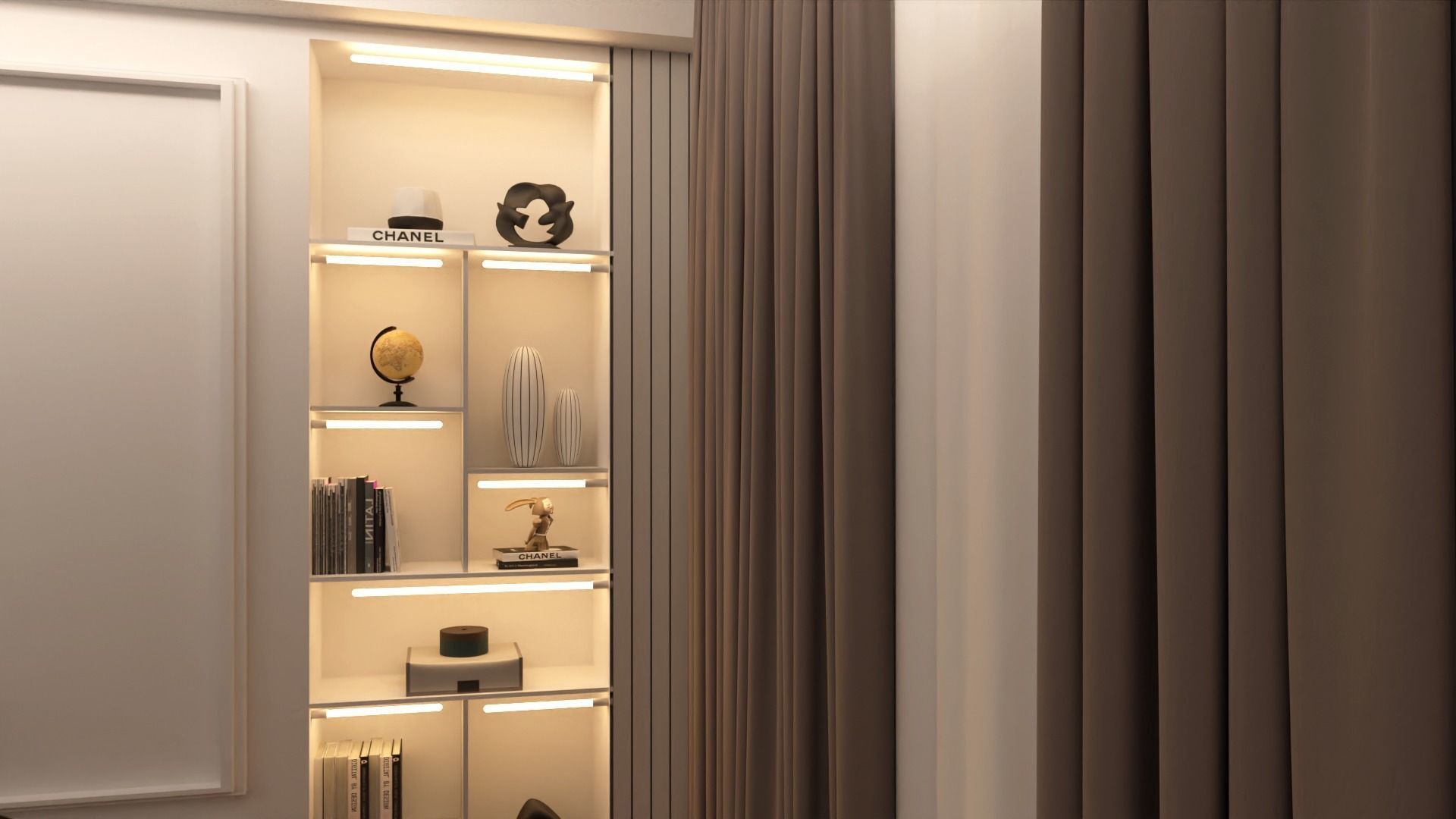 Office Interior Scene Low-poly 3D model_6