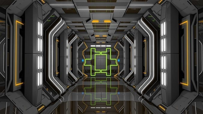 Sci Fi Corridor 3D model