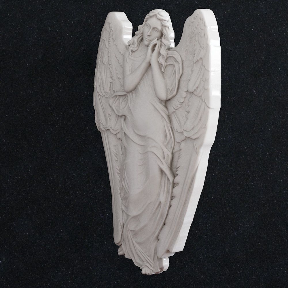 Angel woman statue 3D print model_1