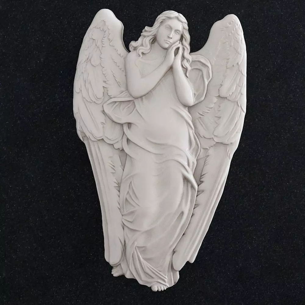 Angel woman statue 3D print model_0