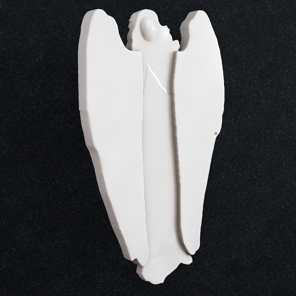 Angel woman statue 3D print model_2