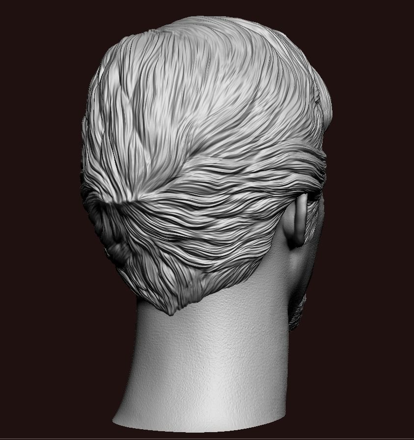 Doctor Strange-Benedict Cumberbatch Head V2 3D print model_14