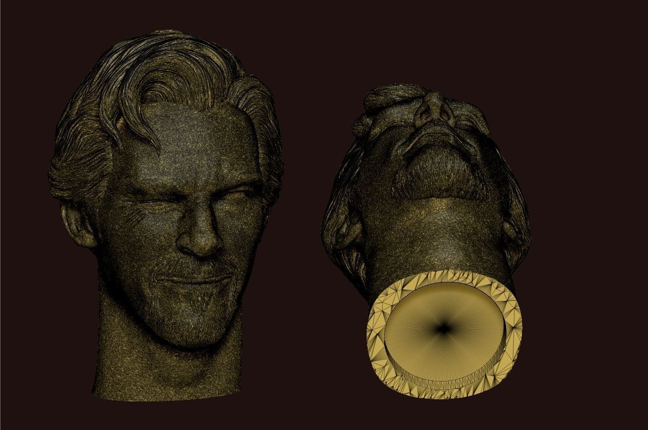Doctor Strange-Benedict Cumberbatch Head V2 3D print model_10