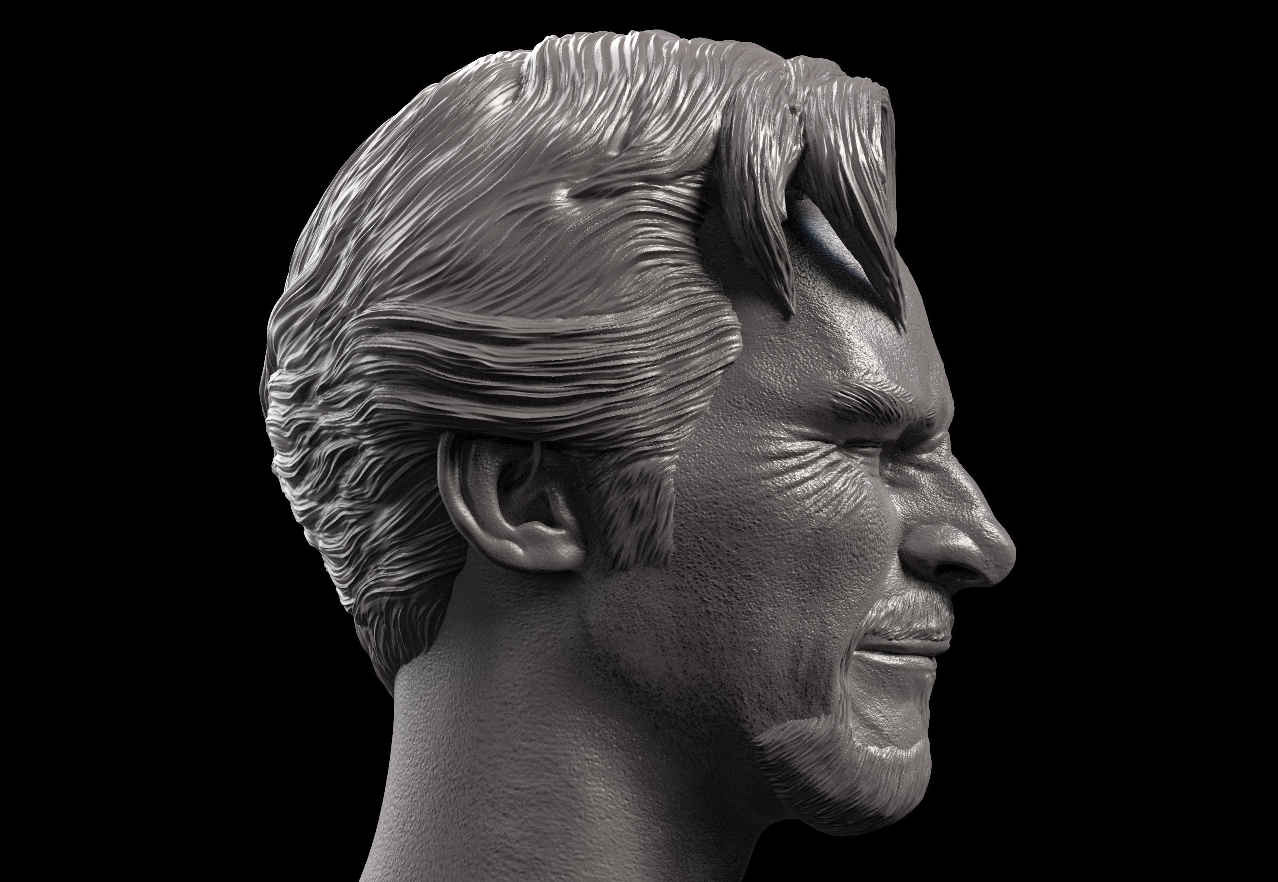 Doctor Strange-Benedict Cumberbatch Head V2 3D print model_2