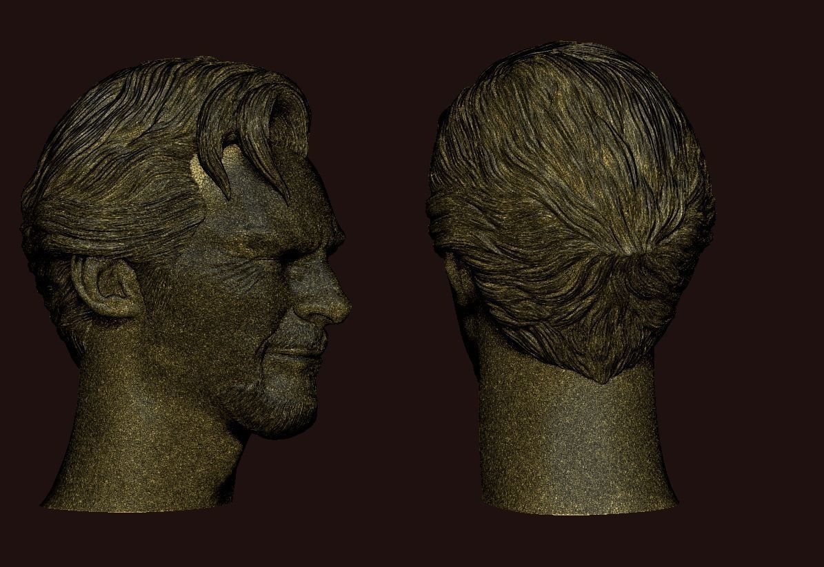 Doctor Strange-Benedict Cumberbatch Head V2 3D print model_11
