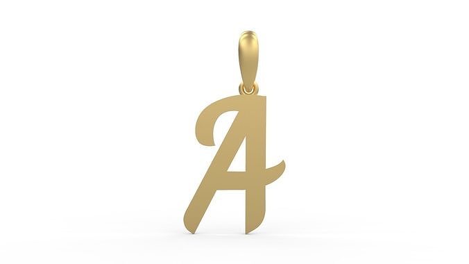 Initial Letters Pendant Mumbai Curry A 3D print model