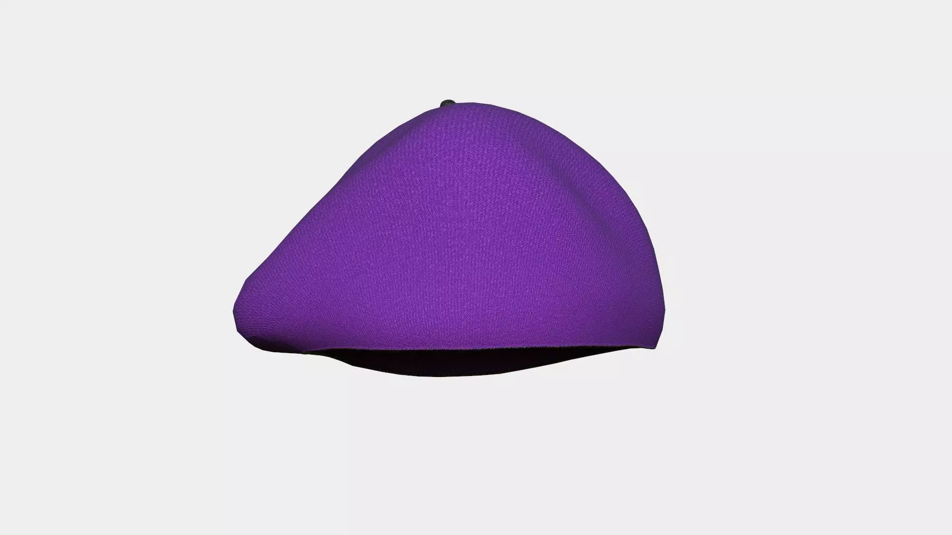 Female Beret Hat 04 Purple - Character Fashion Design Low-poly 3D model