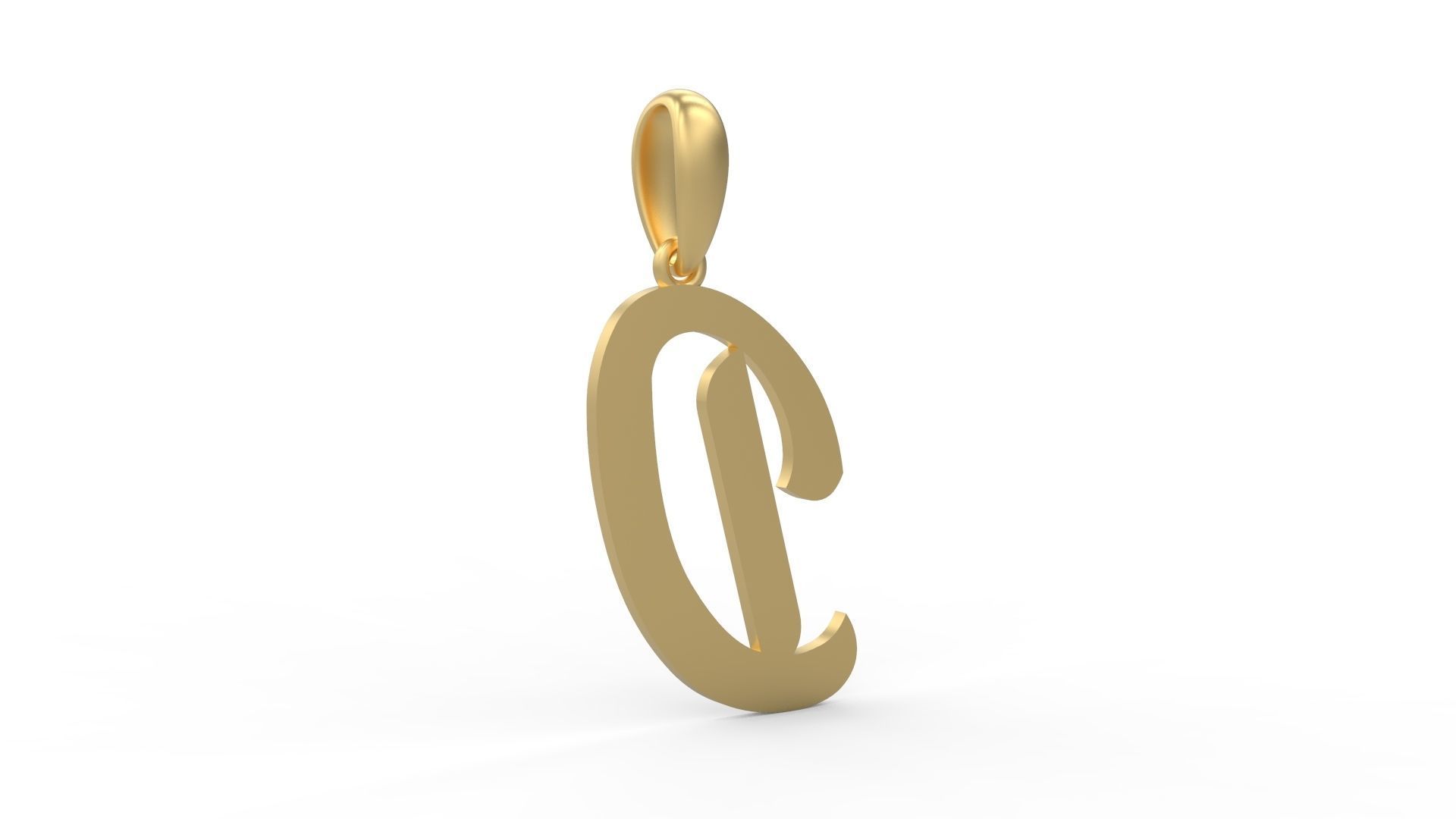 Initial Letters Pendant Mumbai Curry D 3D print model_3