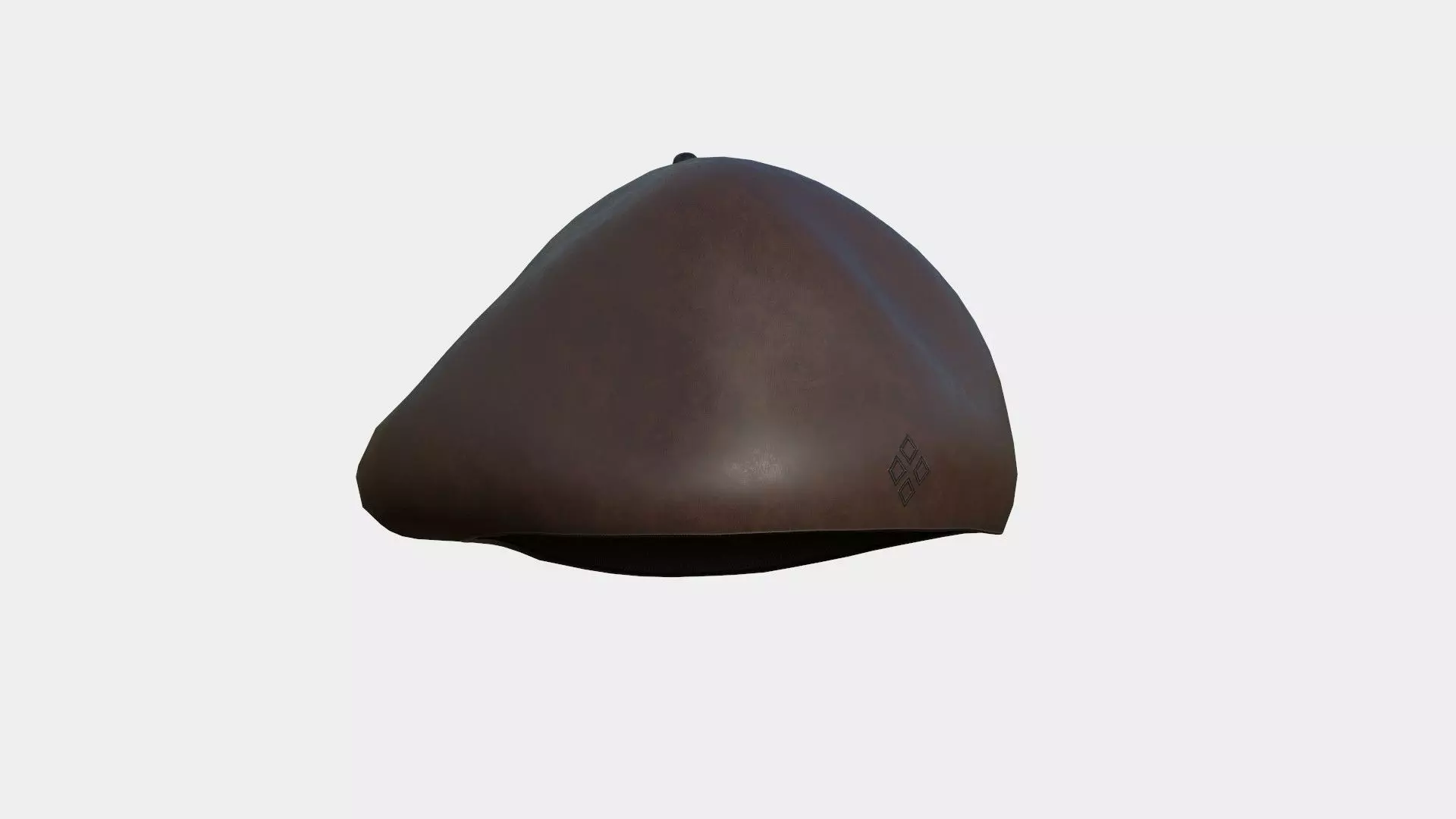 Female Beret Hat 06 Leather - Character Fashion Design Low-poly 3D model