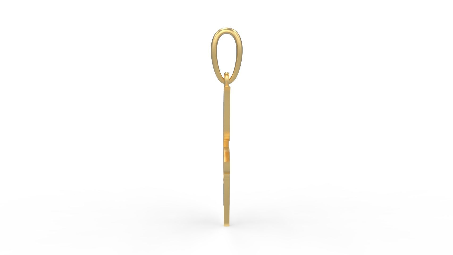 Initial Letters Pendant Mumbai Curry G 3D print model_2