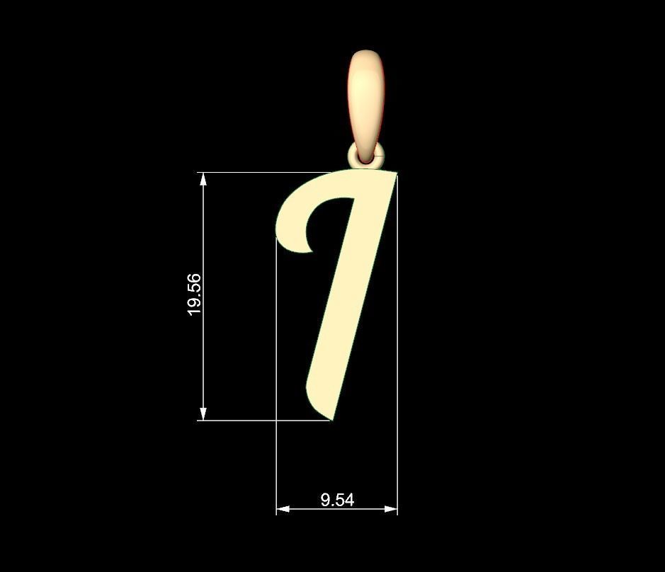 Initial Letters Pendant Mumbai Curry I 3D print model_4