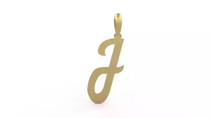 Initial Letters Pendant Mumbai Curry J 3D print model