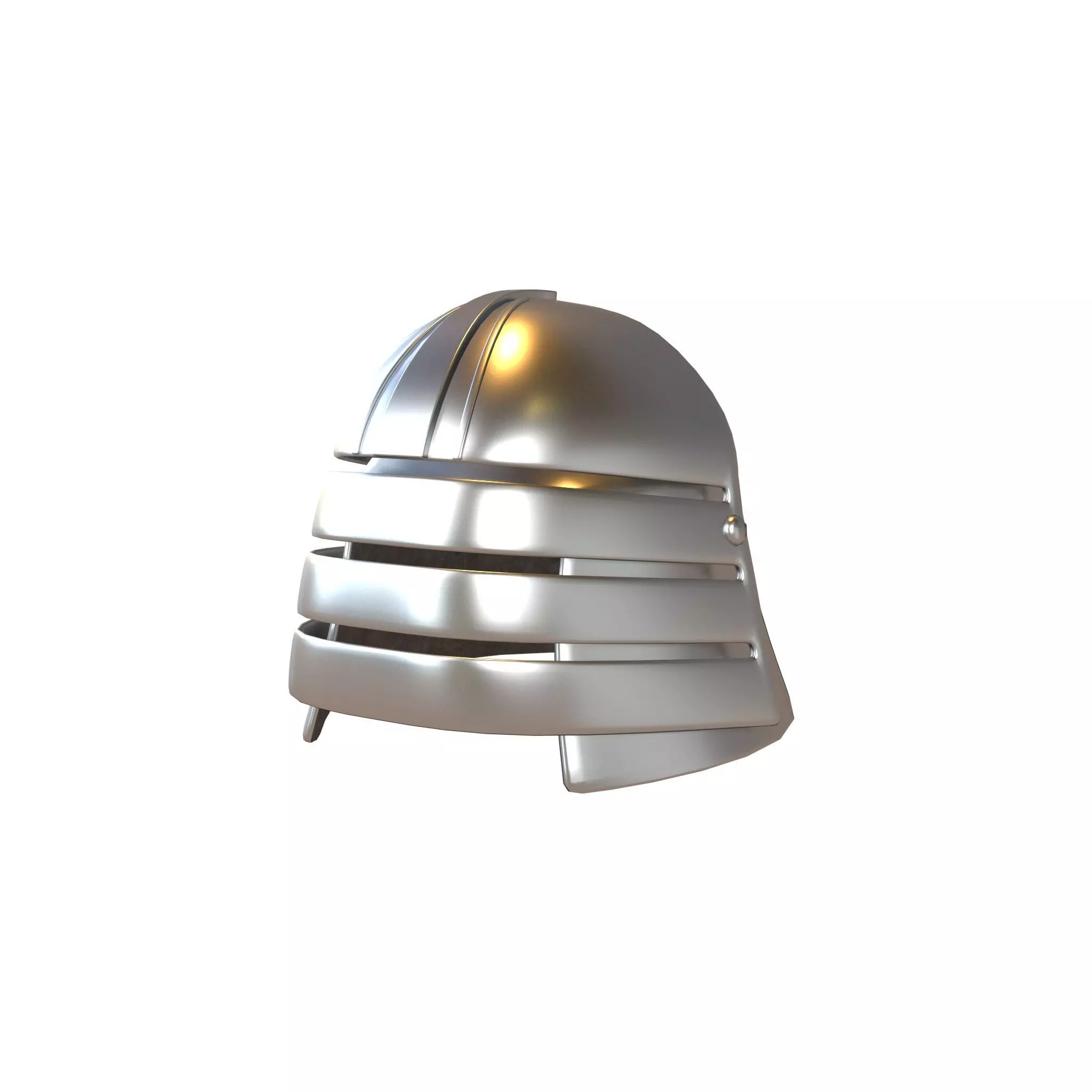 War Helmet V2 001 Low-poly 3D model_0