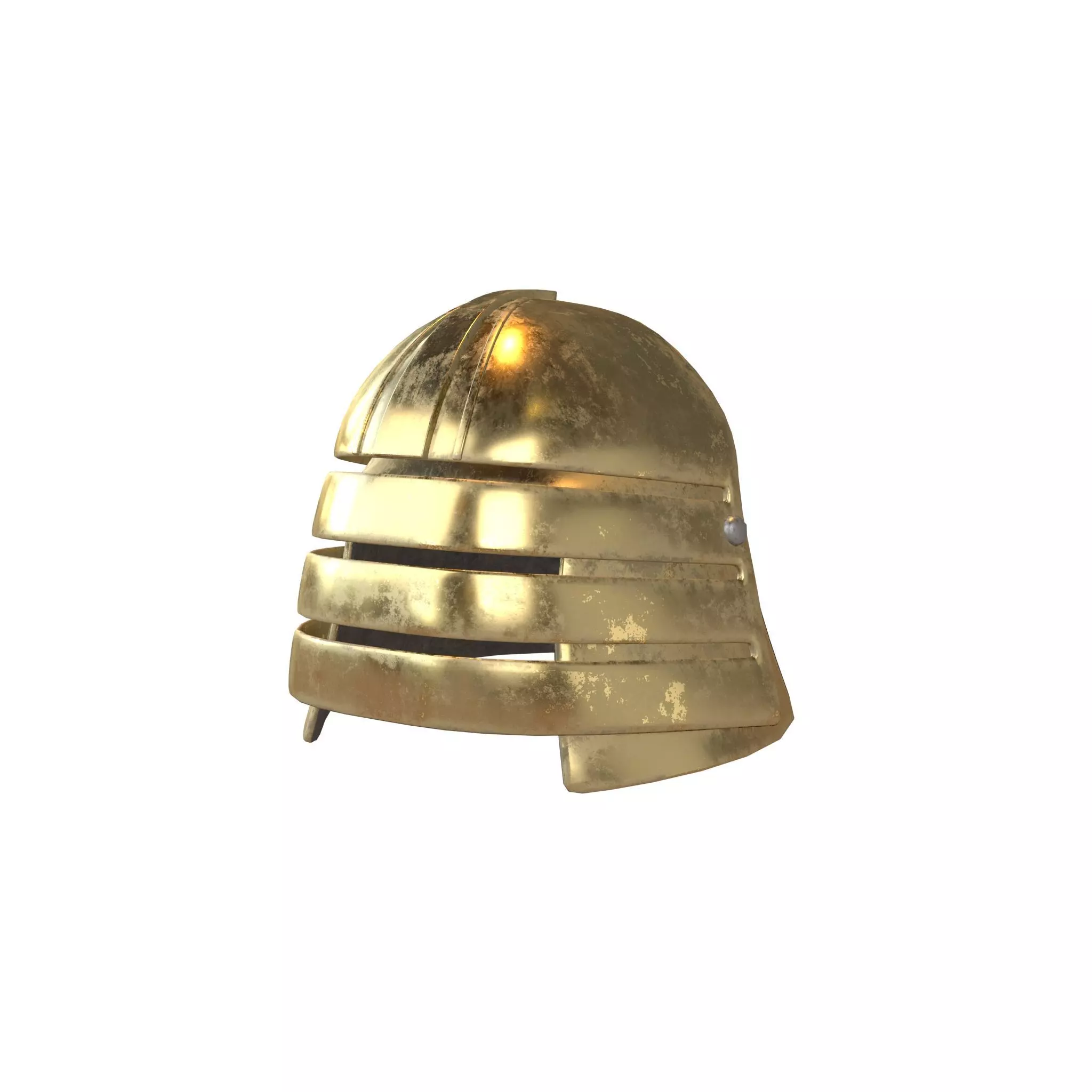 War Helmet V2 004 Low-poly 3D model_0