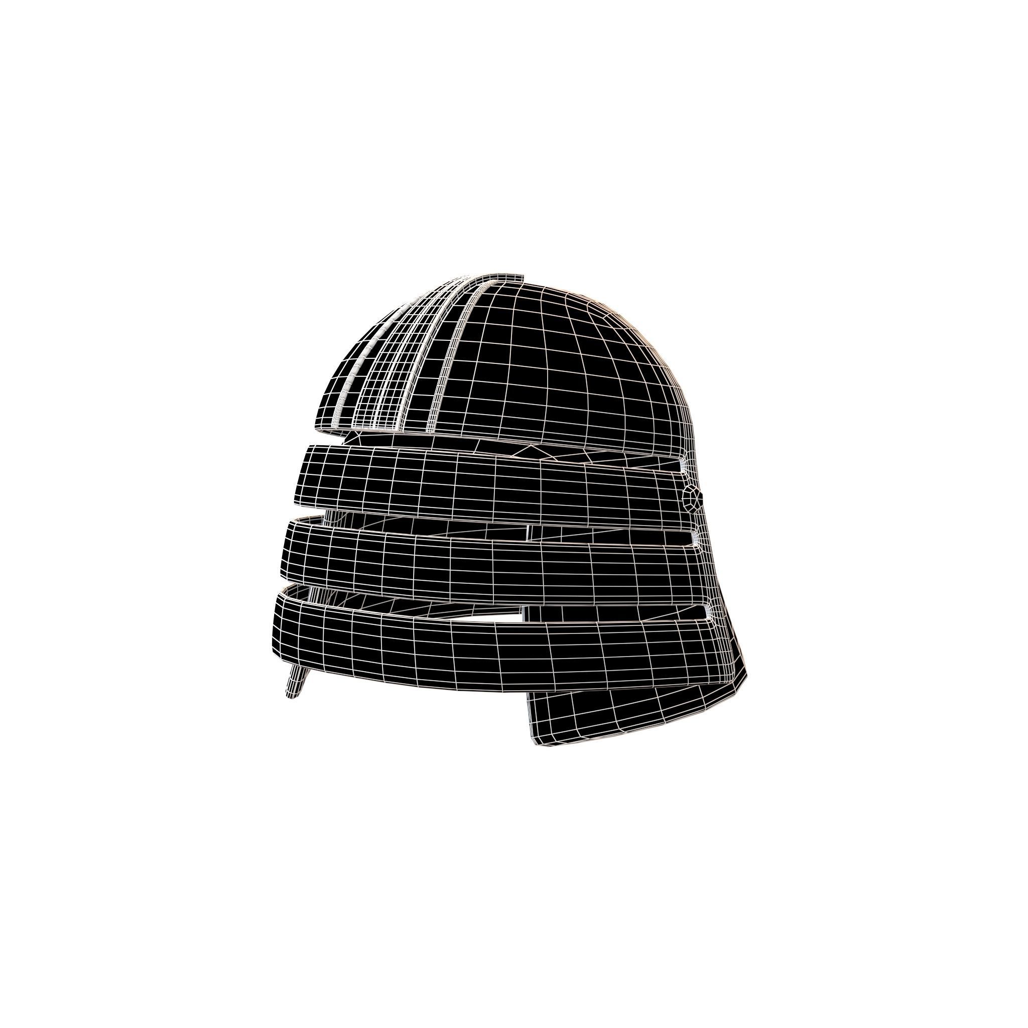 War Helmet V2 004 Low-poly 3D model_4