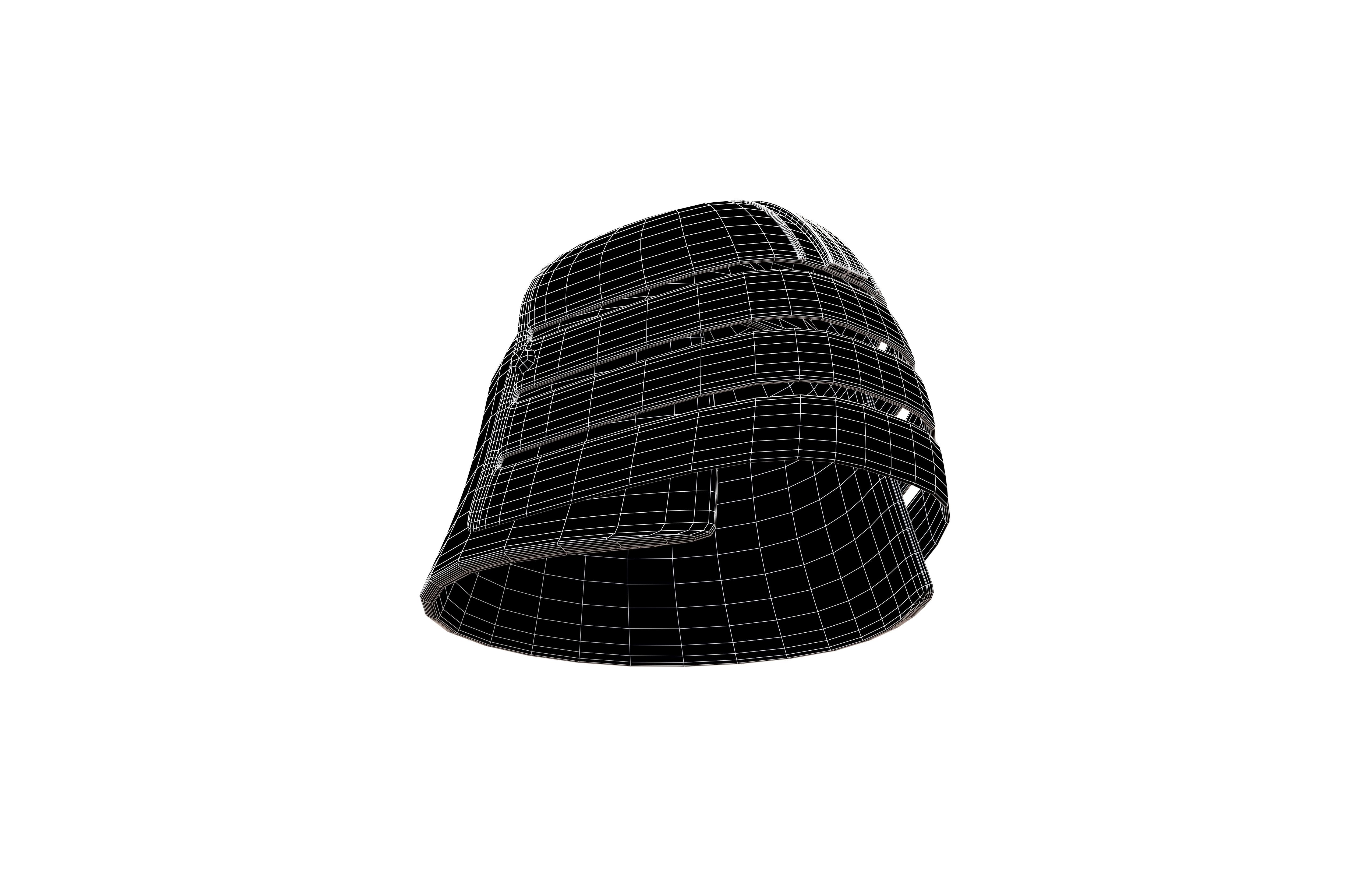War Helmet V2 004 Low-poly 3D model_7