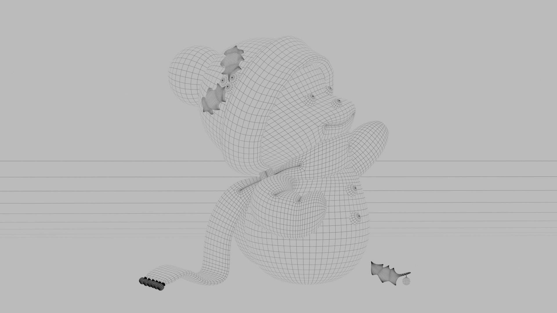 Little snowman for 3D printer 3D print model_1