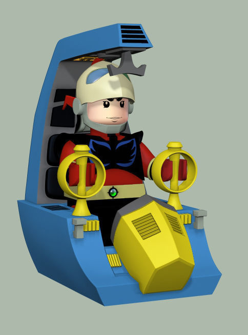 Duke Fleed Cockpit Lego Actarus Grendizer Goldorak Goldrake 3D model_1