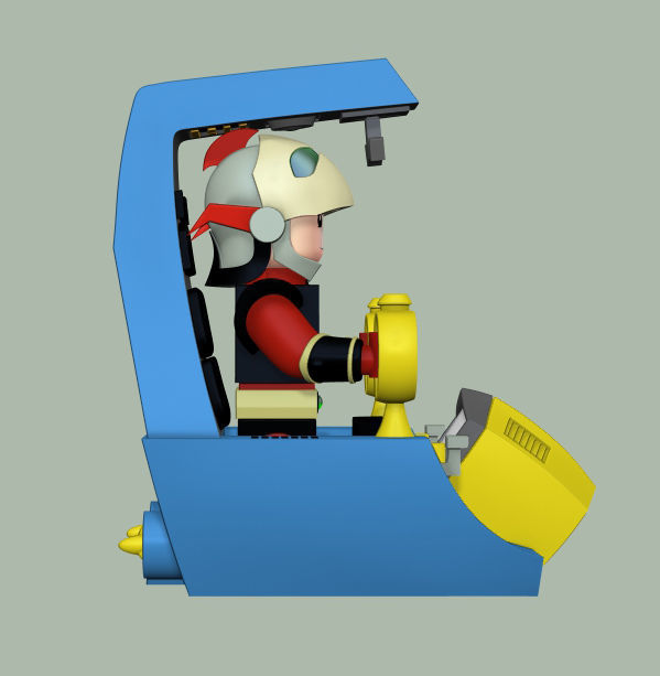 Duke Fleed Cockpit Lego Actarus Grendizer Goldorak Goldrake 3D model_5