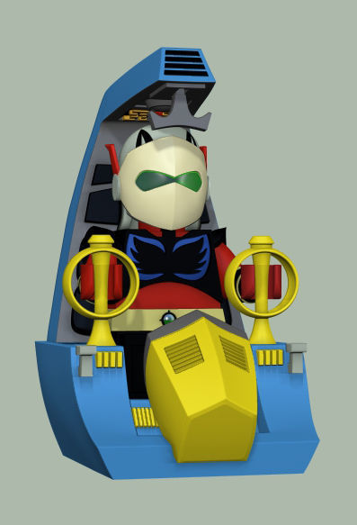 Duke Fleed Cockpit Lego Actarus Grendizer Goldorak Goldrake 3D model_2