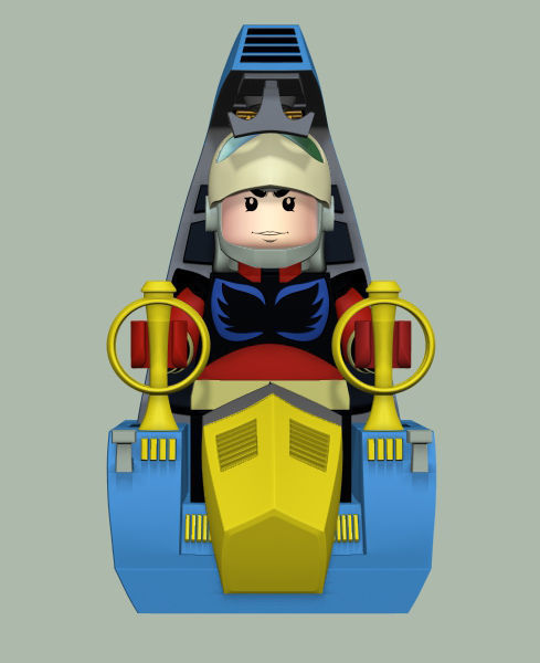Duke Fleed Cockpit Lego Actarus Grendizer Goldorak Goldrake 3D model_3