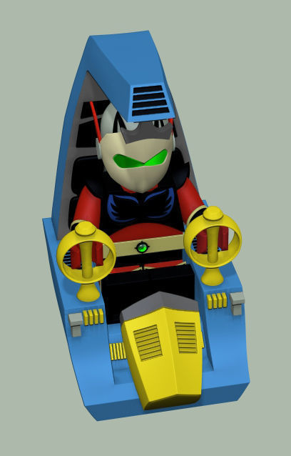 Duke Fleed Cockpit Lego Actarus Grendizer Goldorak Goldrake 3D model_4