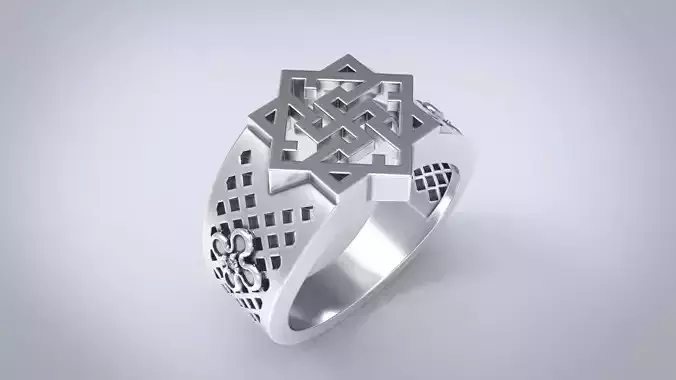 Ring with an ancient Slavic amulet