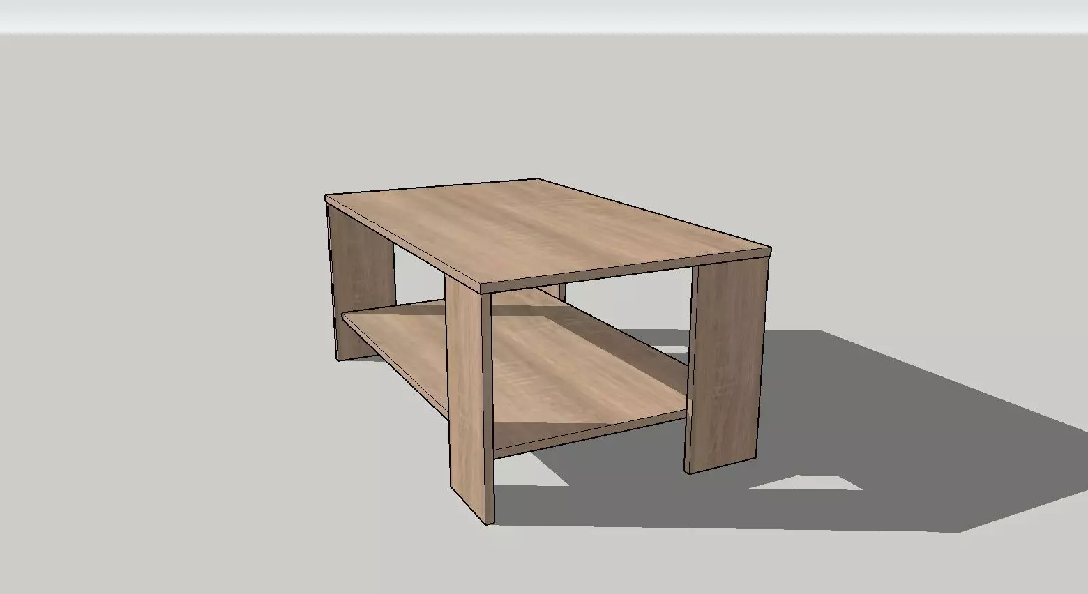Coffee table 900x550x400mm 3D model_0