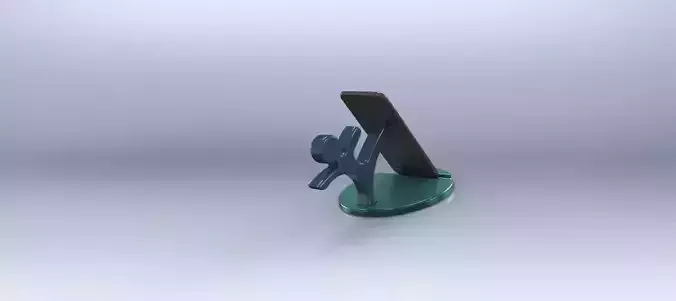 Phone Table Cradle Human Model 3D print model