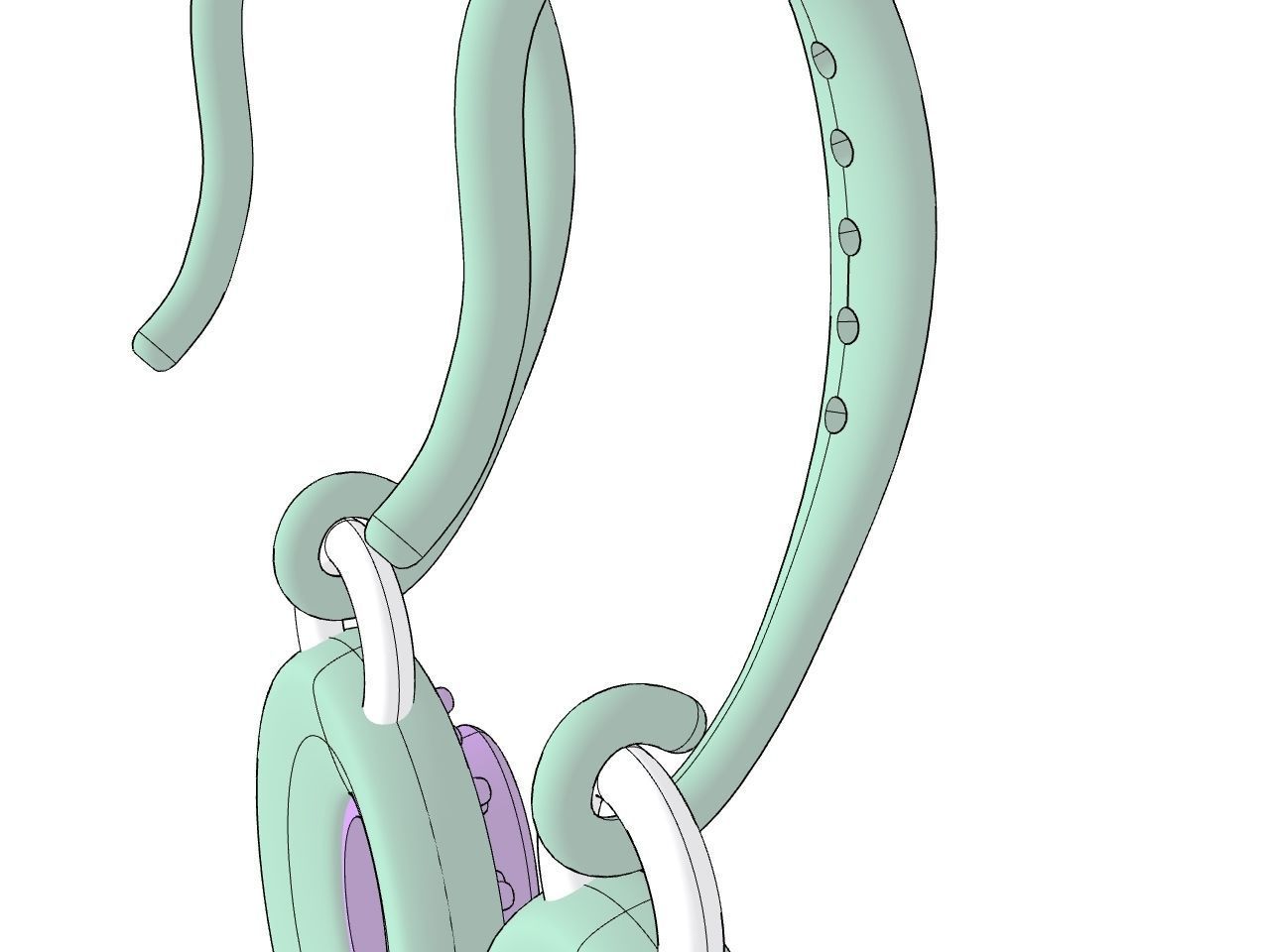 DIAMOND OVAL EARRINGS STL FILES VERIFIED 3D print model_27