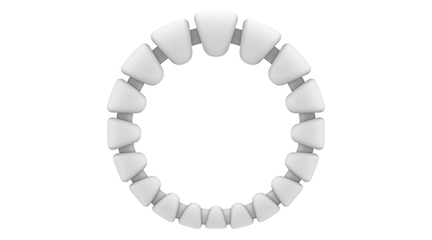 parametric pearl ring 3D print model_3