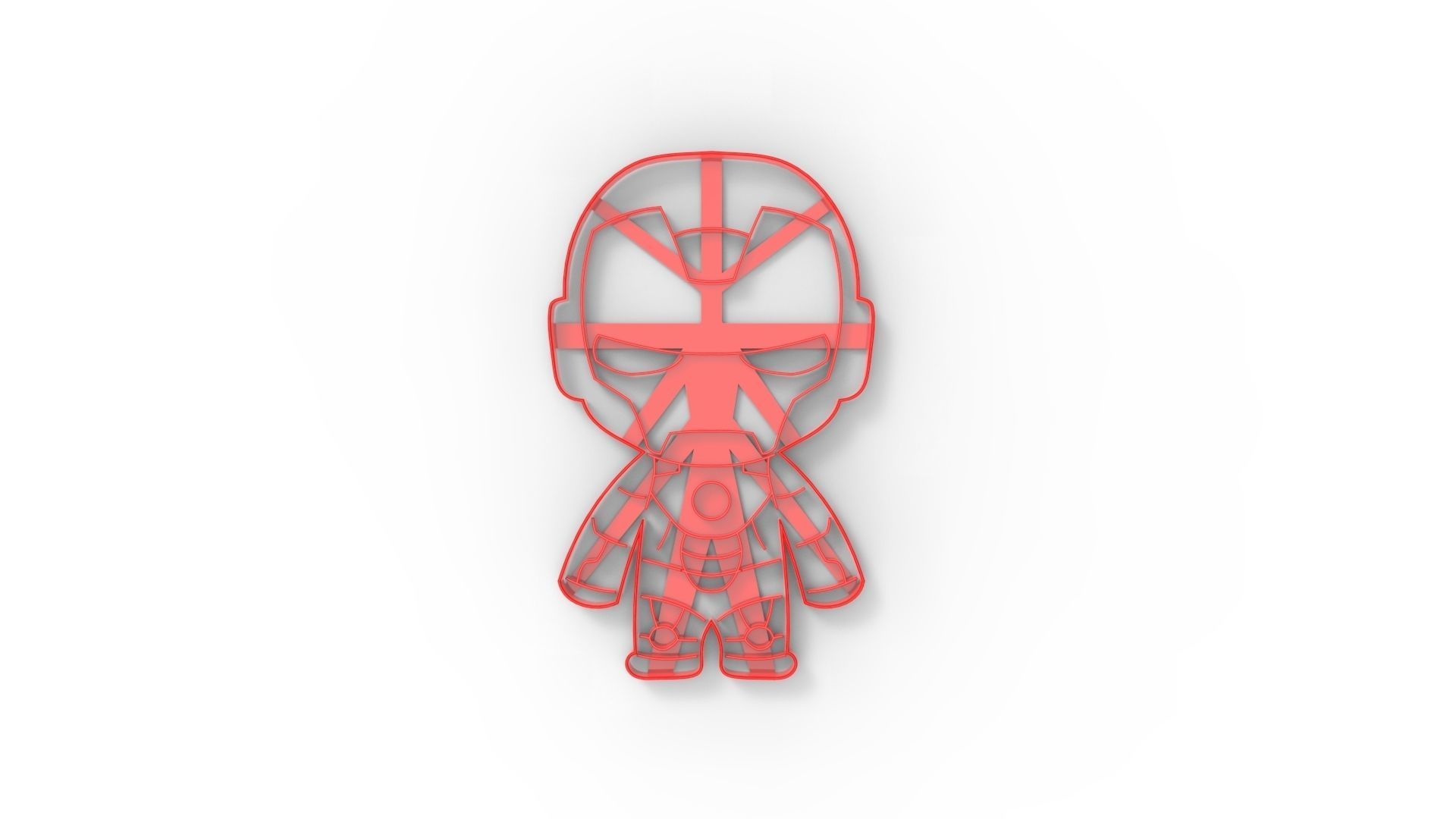 Iron Man XL Cookie Cutter 3D print model_4