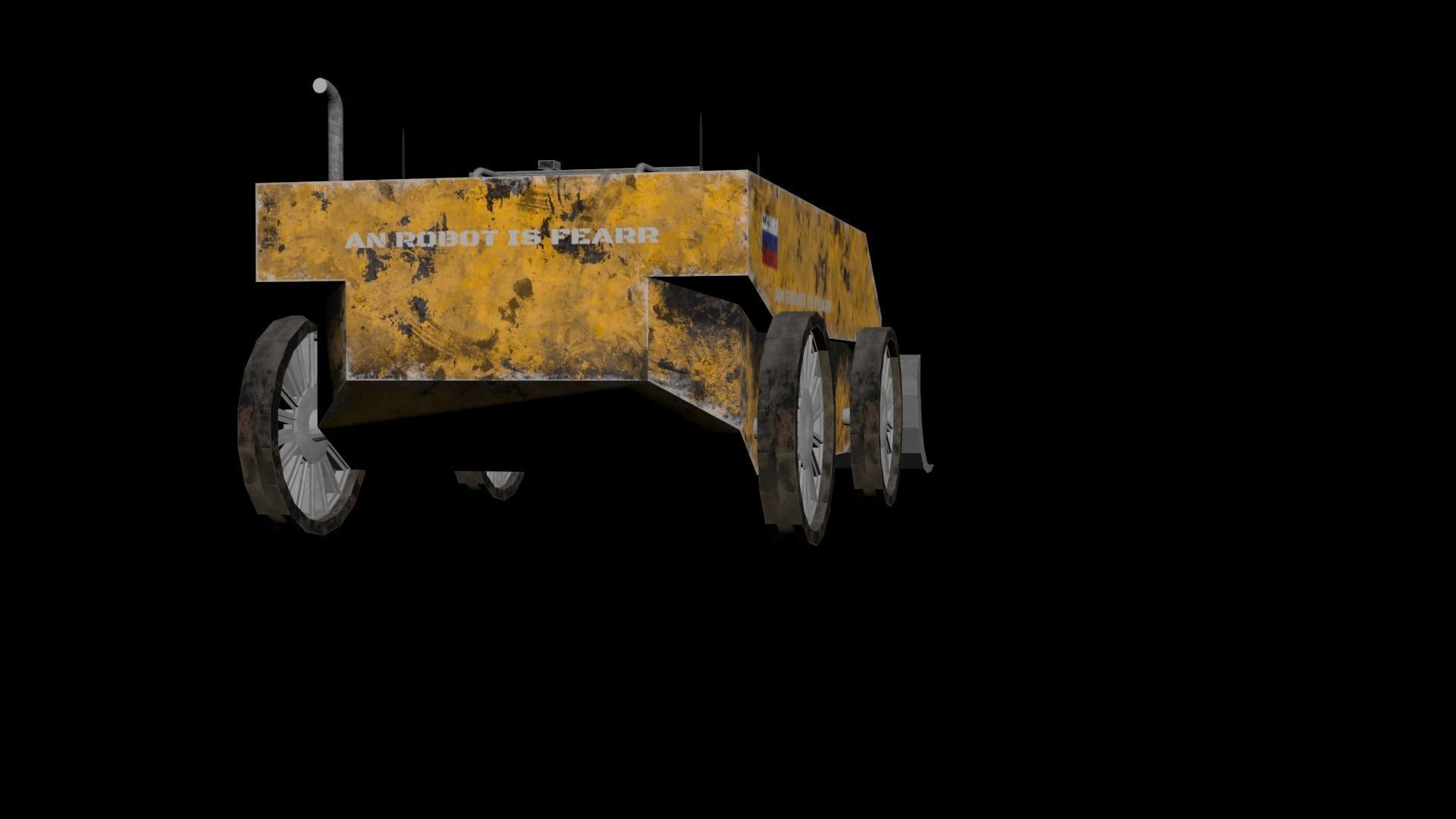 off-road vehicle Low-poly 3D model_1