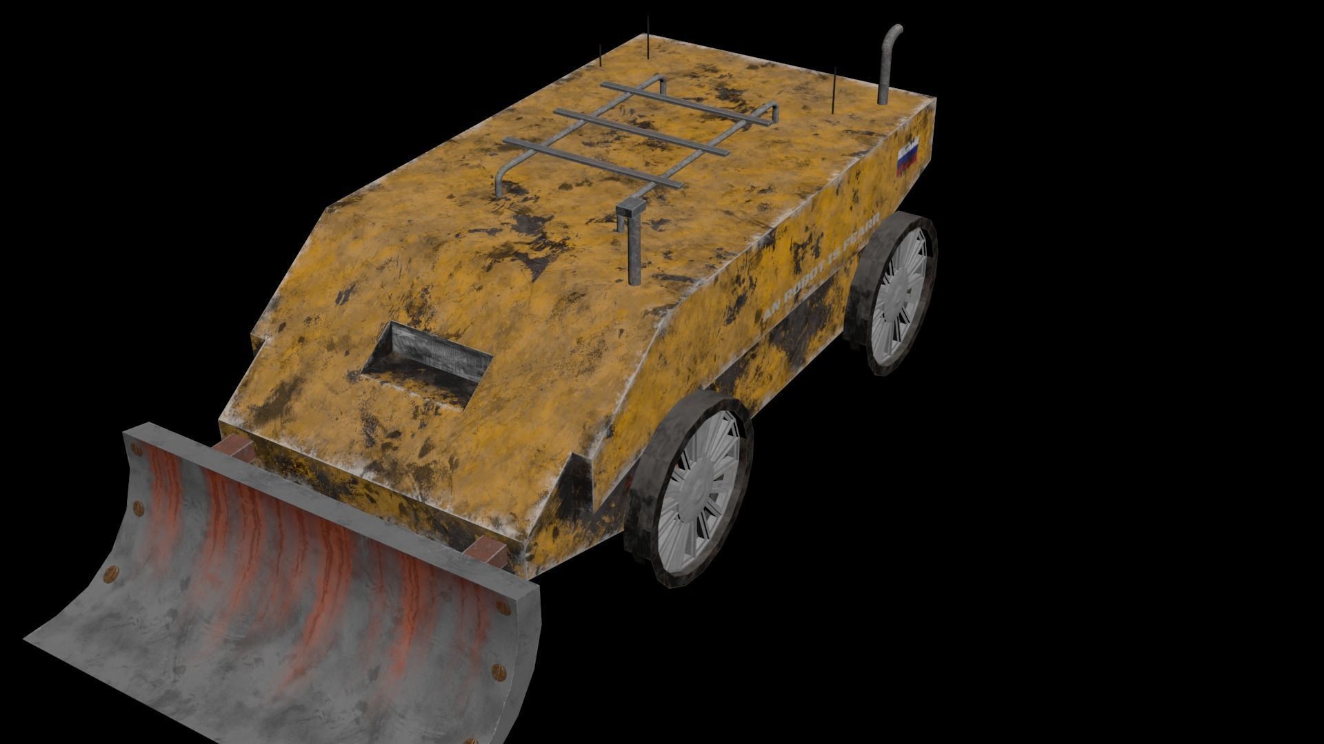 off-road vehicle Low-poly 3D model_2