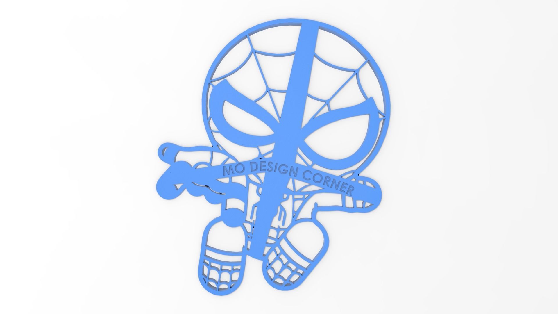 Spider Man XL Cookie Cutter 3D print model_3