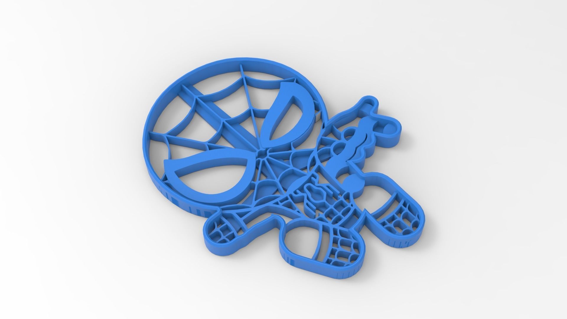 Spider Man XL Cookie Cutter 3D print model_1