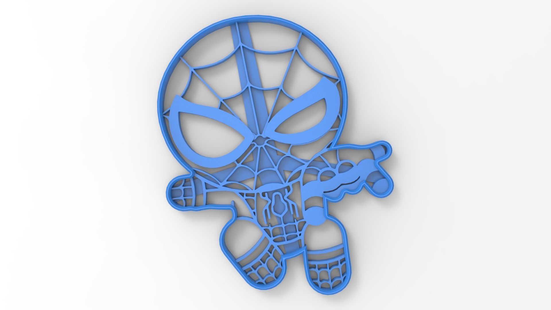 Spider Man XL Cookie Cutter 3D print model_2