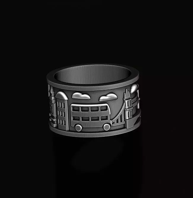 England London UK ring 3D print model_0