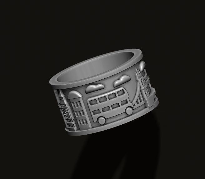 England London UK ring 3D print model_4