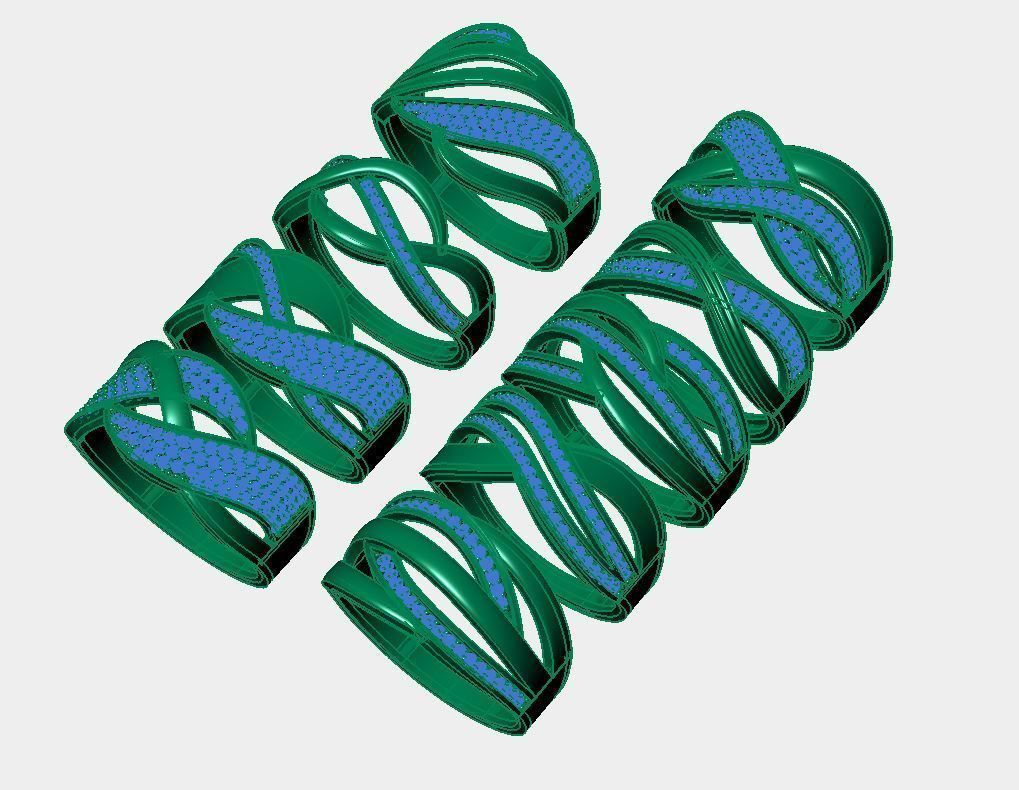 light stone ring 3D print model_4