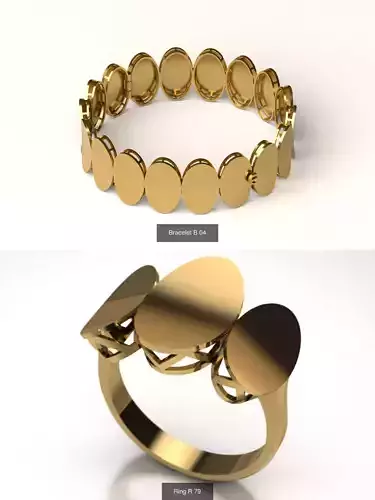 Set collection ring and bracelet