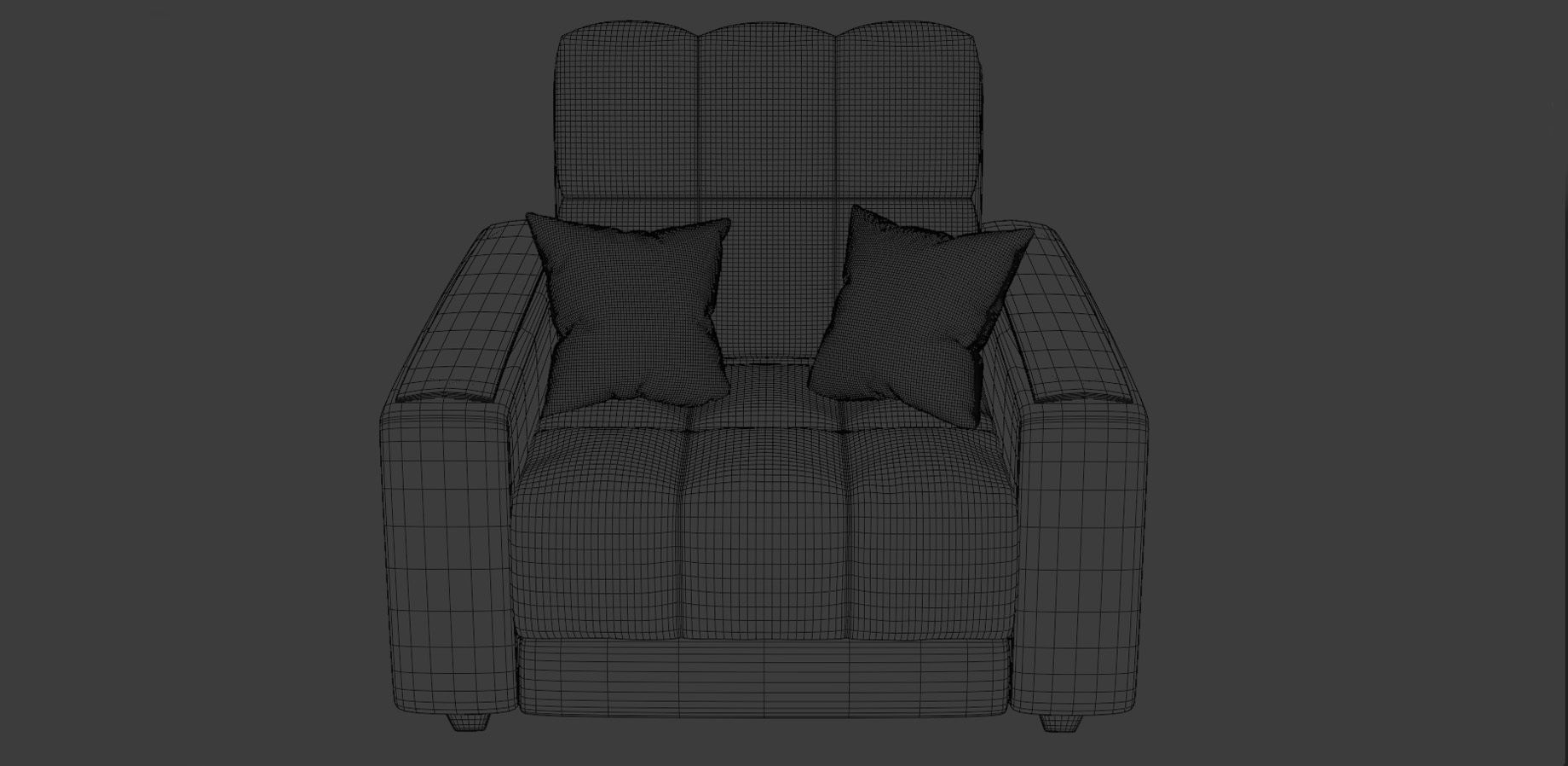 Collection of soft and comfortable armchairs 3D model_9