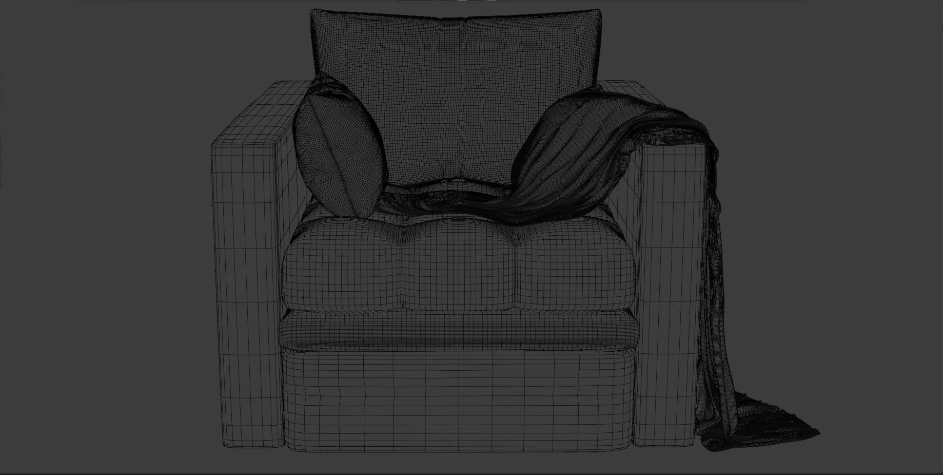 Collection of soft and comfortable armchairs 3D model_8