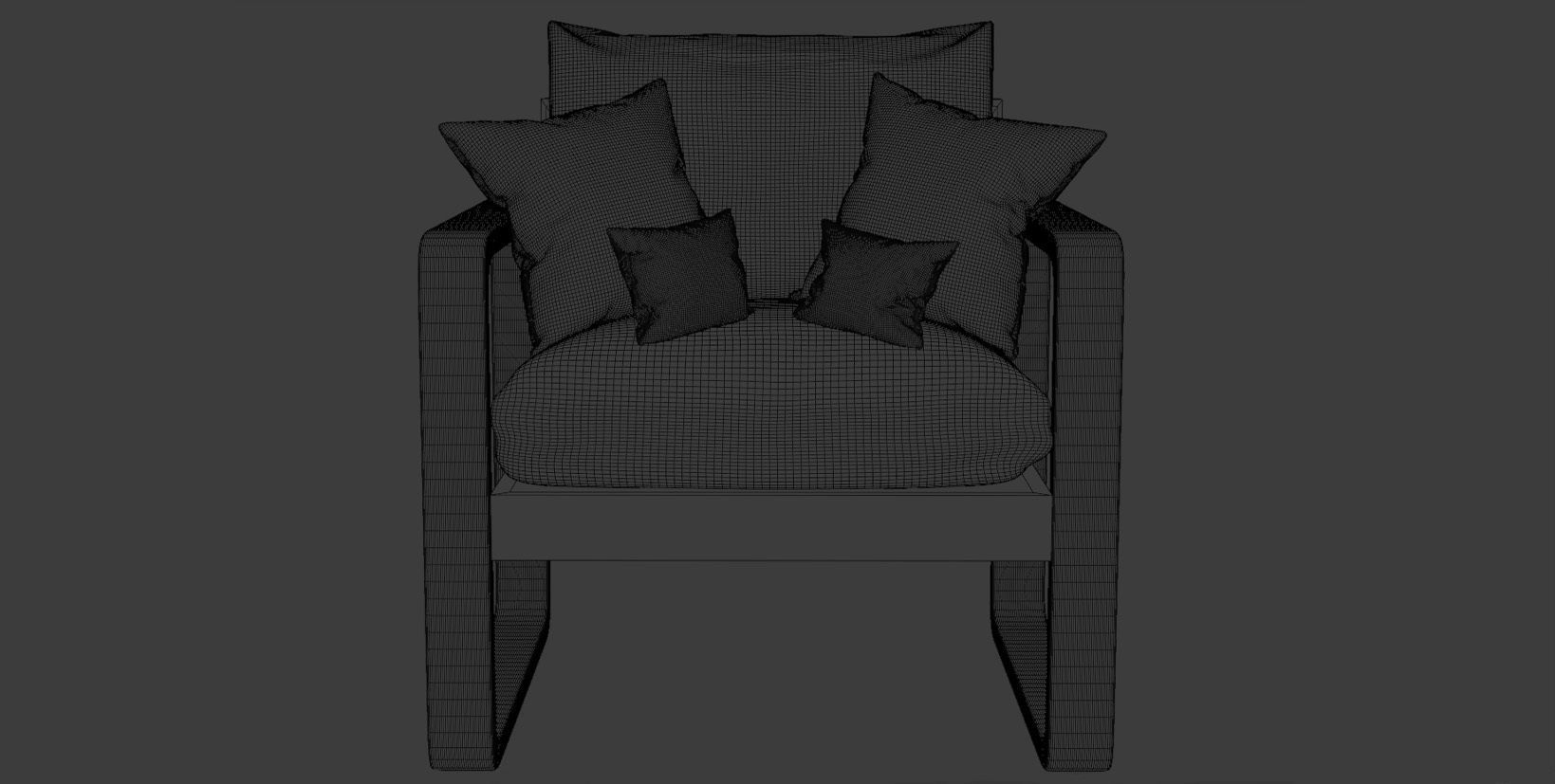 Collection of soft and comfortable armchairs 3D model_11
