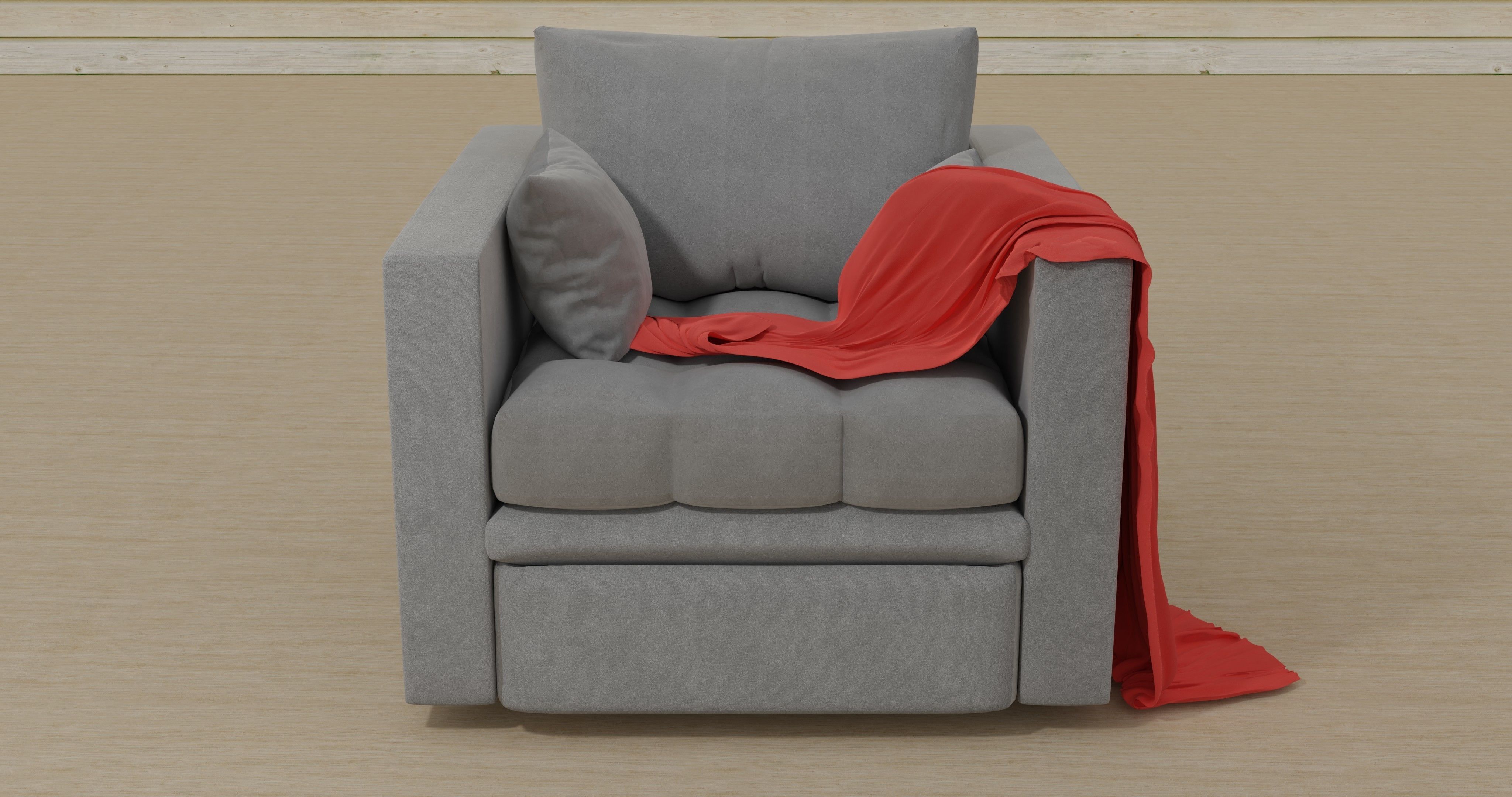 Collection of soft and comfortable armchairs 3D model_5