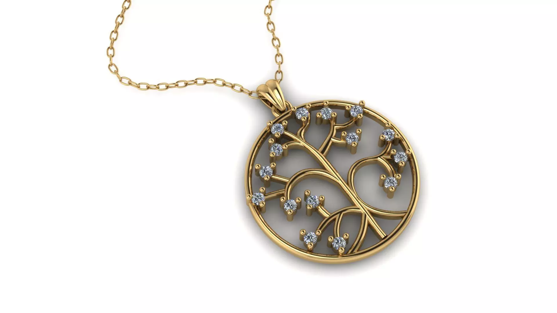 tree pendant 3D print model