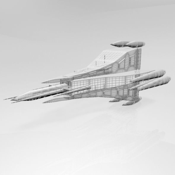 Space Fighter 03 3D model_7