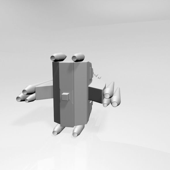 Space Fighter 03 3D model_14